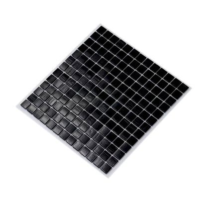Black 12x12 Glossy Glass Uniform Square Mosaic Tile (20 pack, 20 sq ft/case)