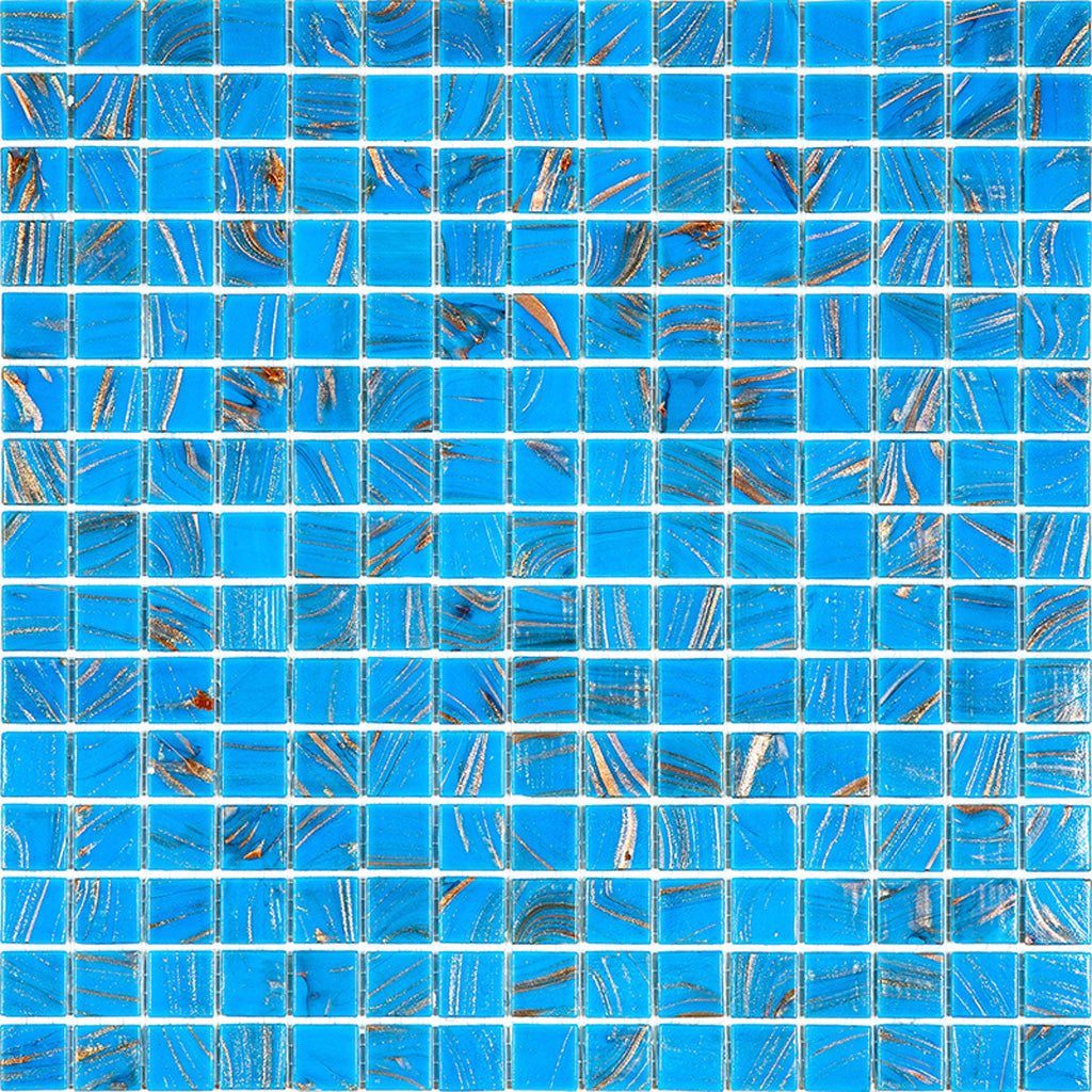 Rich Electric Blue 12x12 Glossy Uniform Square Glass Mosaic Tile (20 pack, 20 sq ft/case)