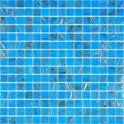 Rich Electric Blue 12x12 Glossy Uniform Square Glass Mosaic Tile (20 pack, 20 sq ft/case)