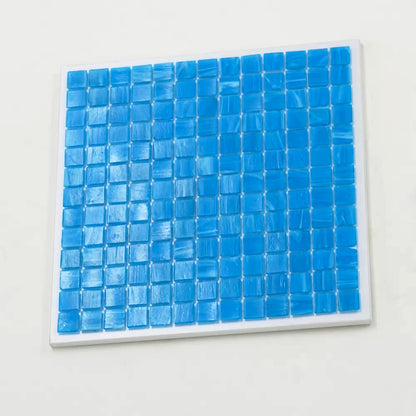 Dodger Blue 12x12 Glossy Uniform Square Glass Mosaic Tile (20 pack, 20 sq ft/case)