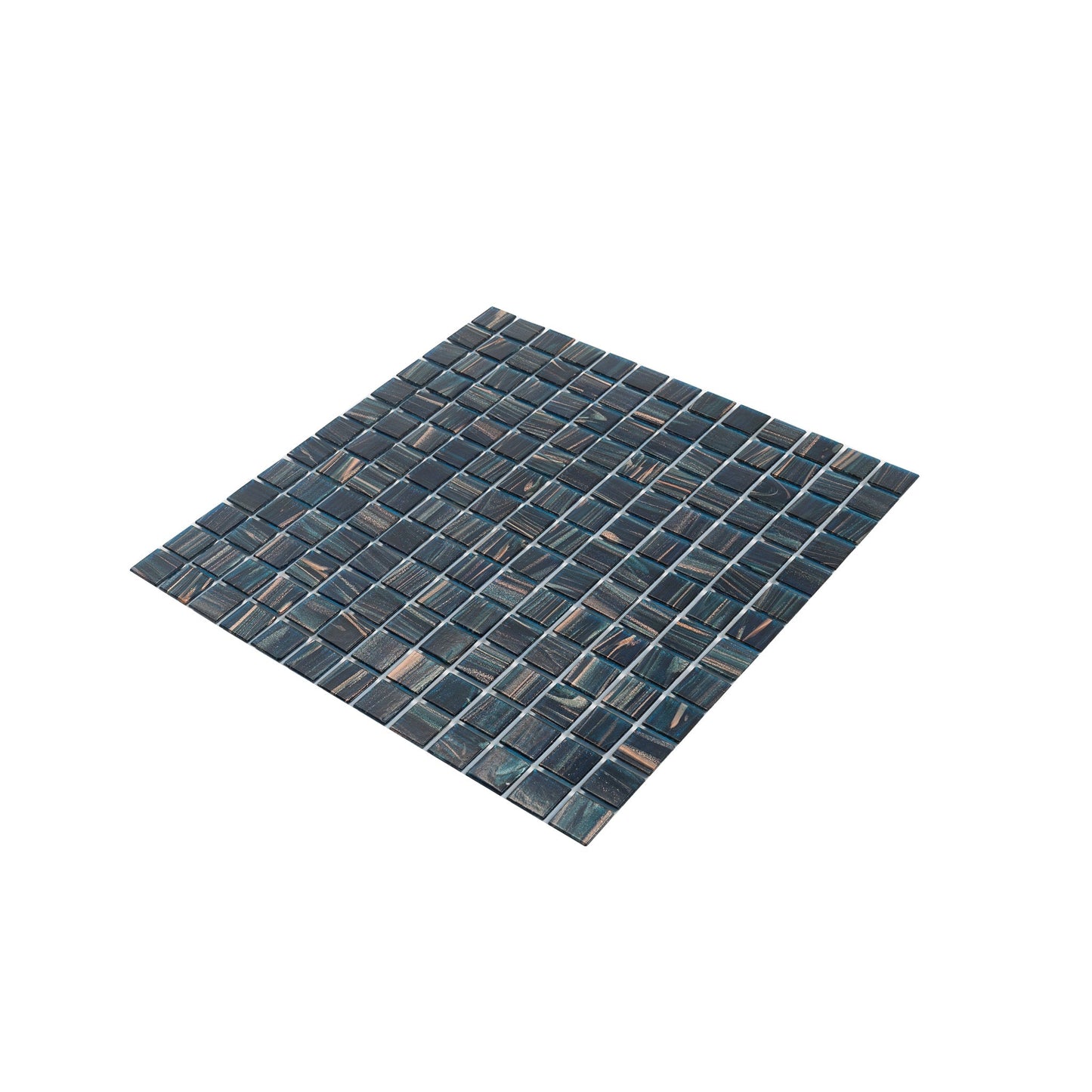 Berlin Blue 12x12 Glossy Uniform Square Glass Mosaic Tile (20 pack, 20 sq ft/case)