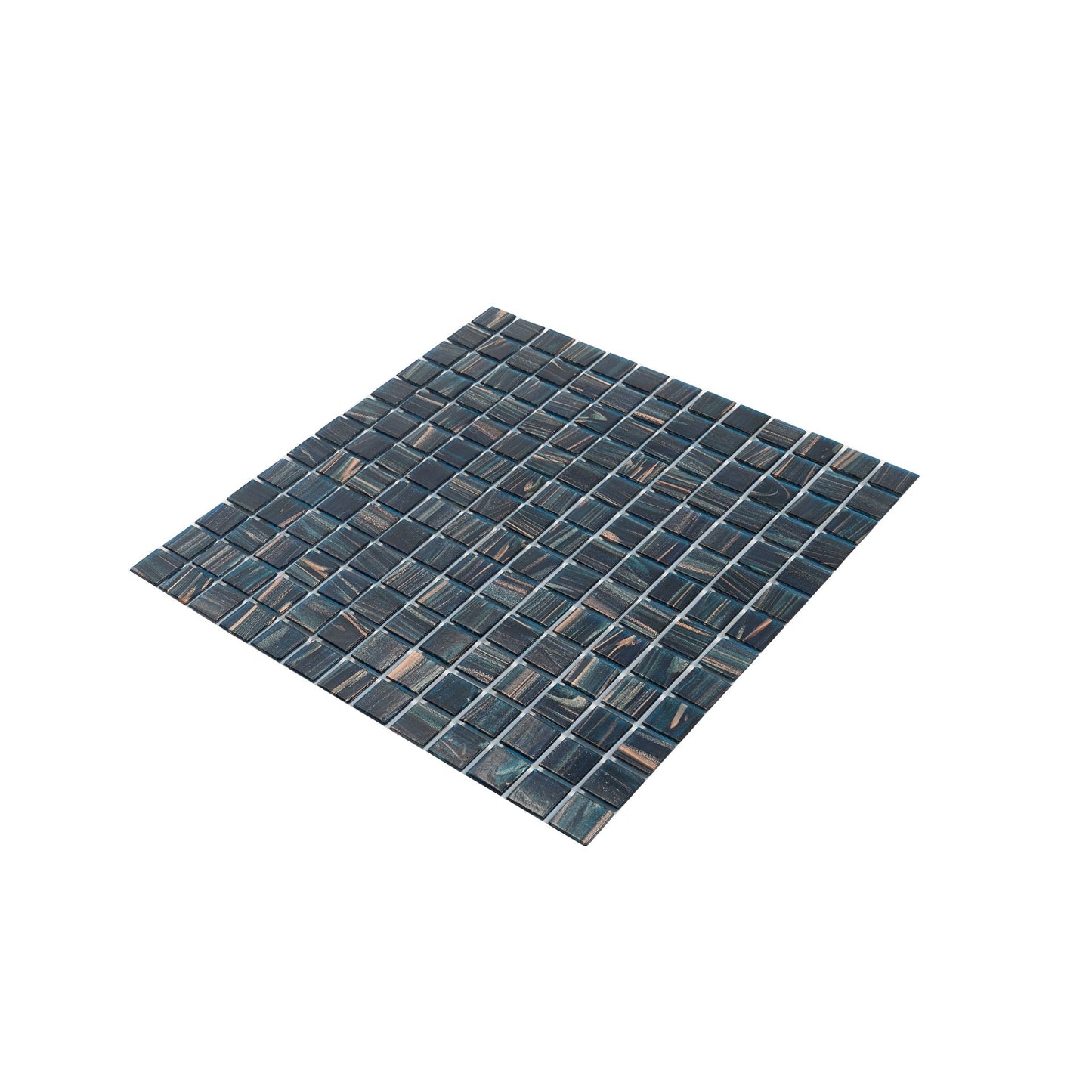 Berlin Blue 12x12 Glossy Uniform Square Glass Mosaic Tile (20 pack, 20 sq ft/case) - Sample