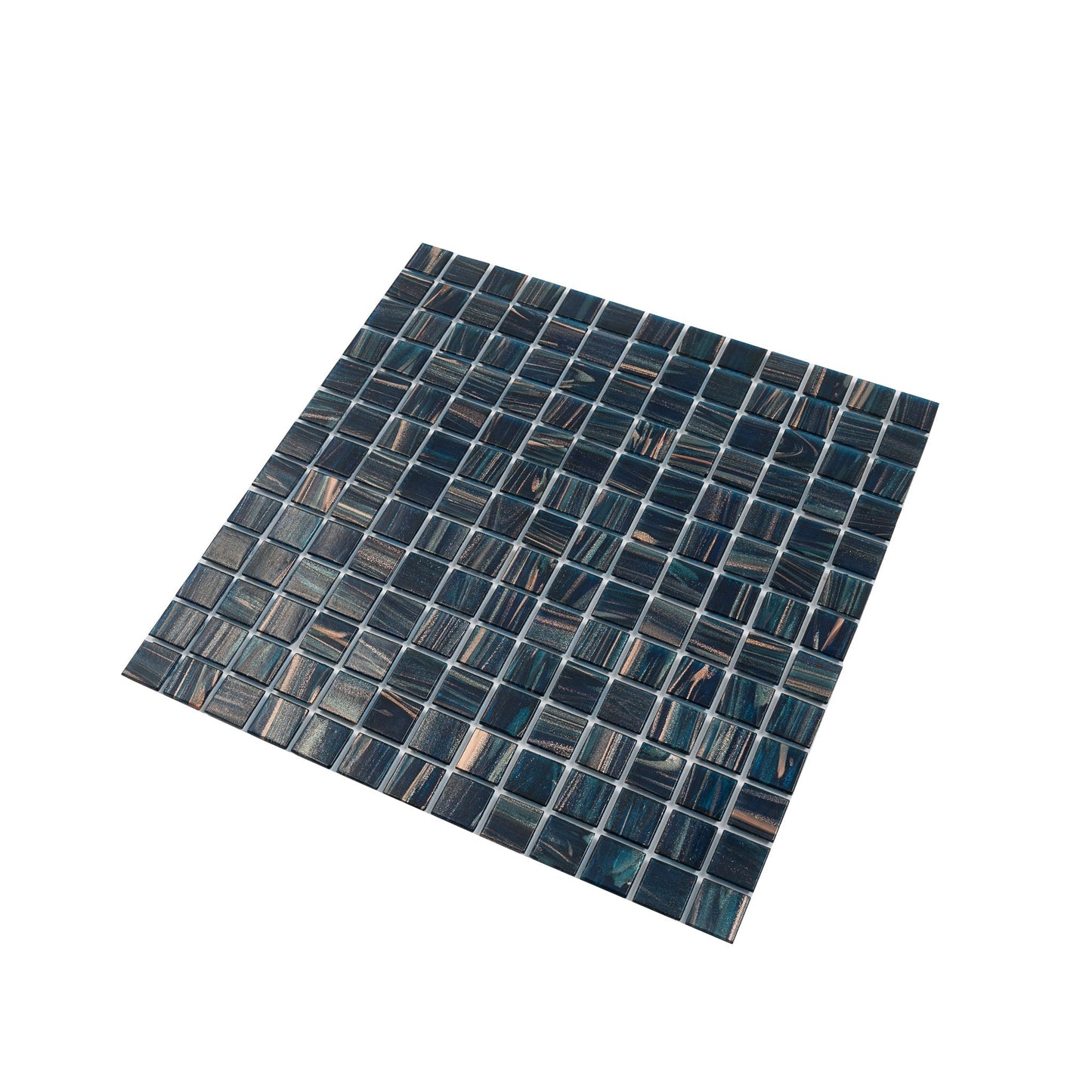 Berlin Blue 12x12 Glossy Uniform Square Glass Mosaic Tile (20 pack, 20 sq ft/case) - Sample