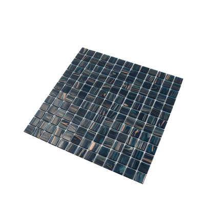 Berlin Blue 12x12 Glossy Uniform Square Glass Mosaic Tile (20 pack, 20 sq ft/case) - Sample