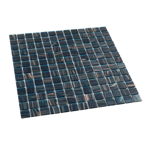Berlin Blue 12x12 Glossy Uniform Square Glass Mosaic Tile (20 pack, 20 sq ft/case)