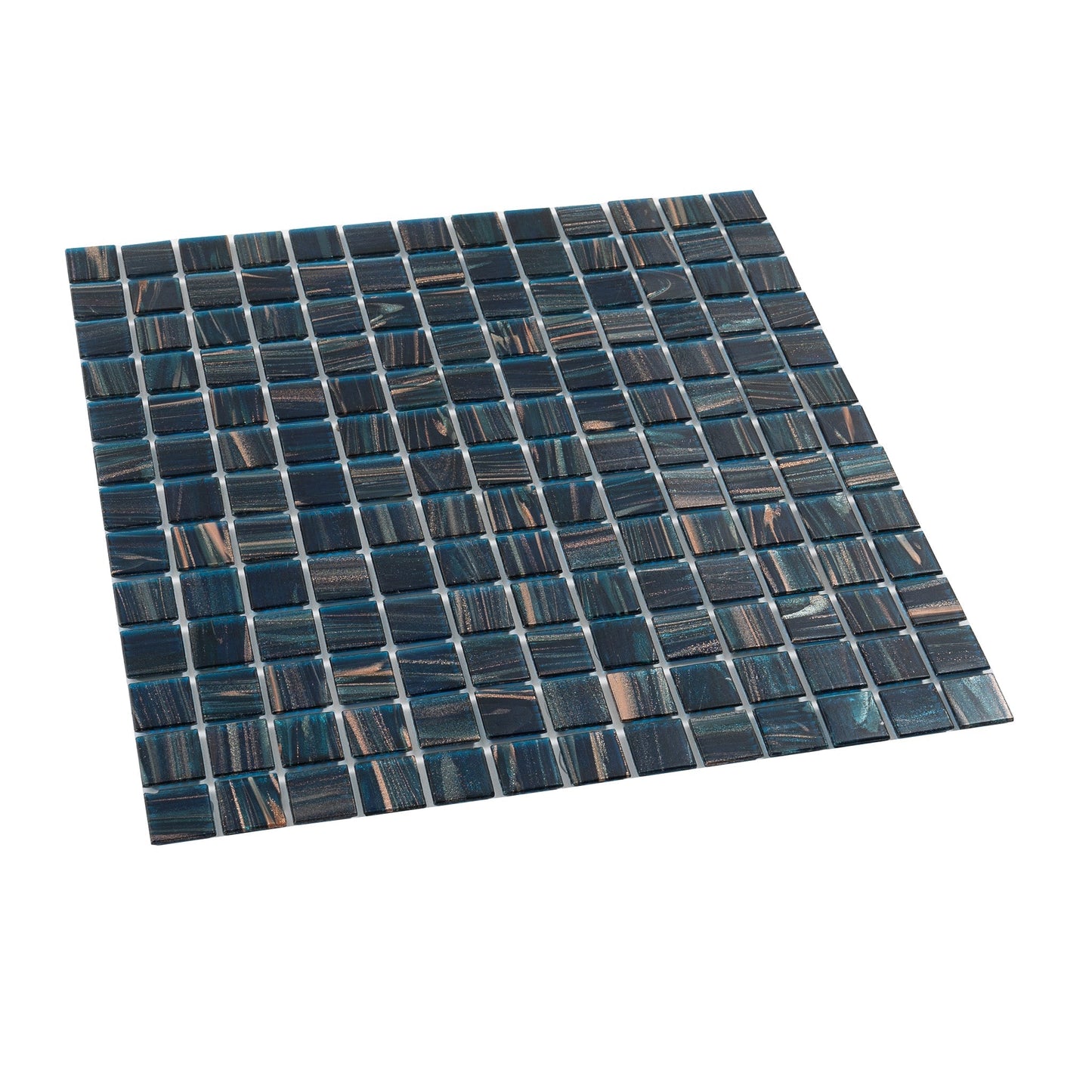 Berlin Blue 12x12 Glossy Uniform Square Glass Mosaic Tile (20 pack, 20 sq ft/case) - Sample