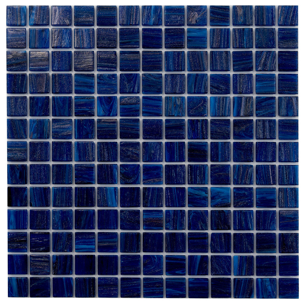 Egyptian Blue 12x12 Glossy Uniform Square Glass Mosaic Tile (20 pack, 20 sq ft/case)