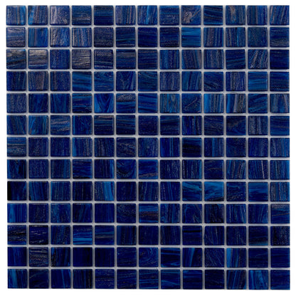 Egyptian Blue 12x12 Glossy Uniform Square Glass Mosaic Tile (20 pack, 20 sq ft/case)