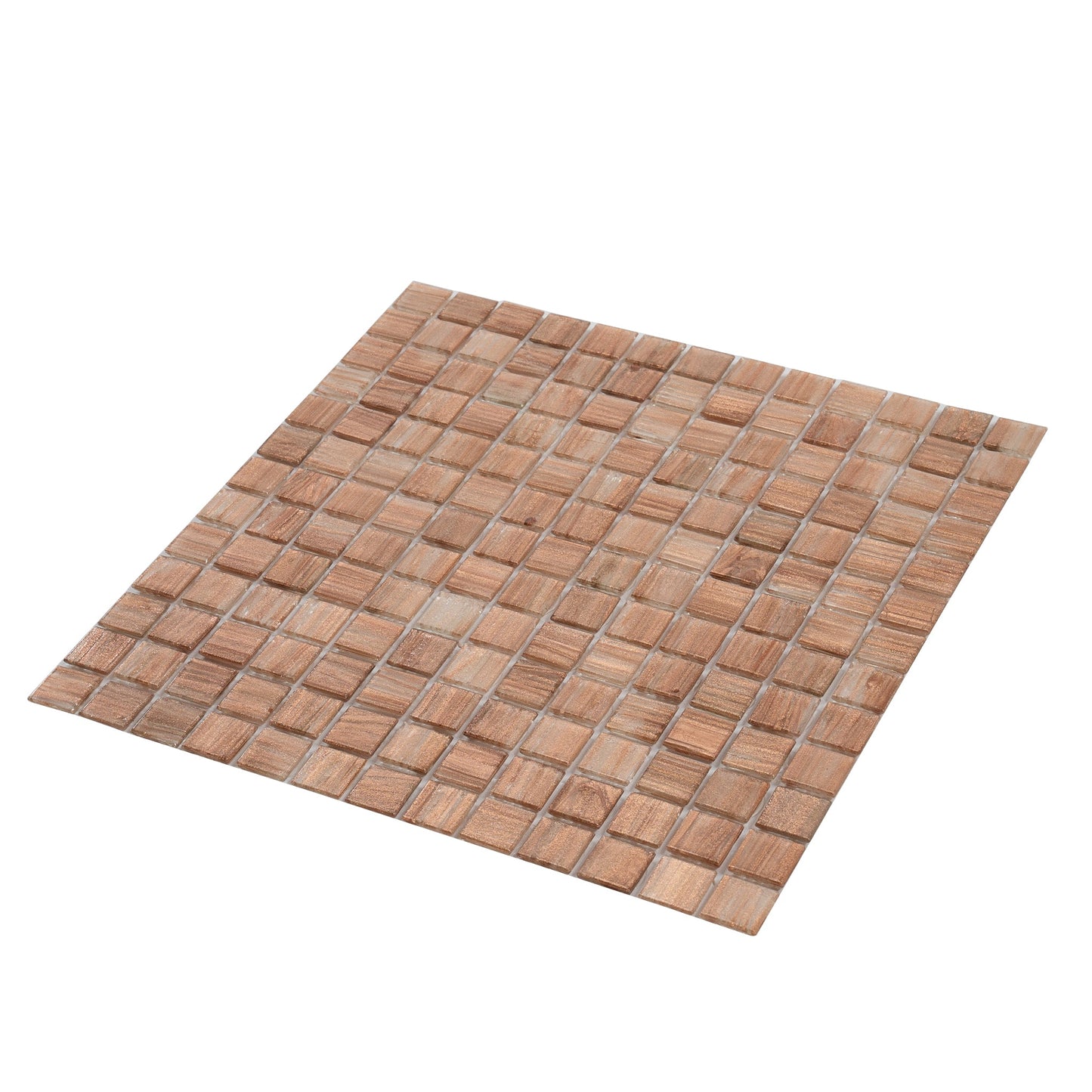 Copper Brown 12x12 Glossy Uniform Square Glass Mosaic Tile (20 pack, 20 sq ft/case)