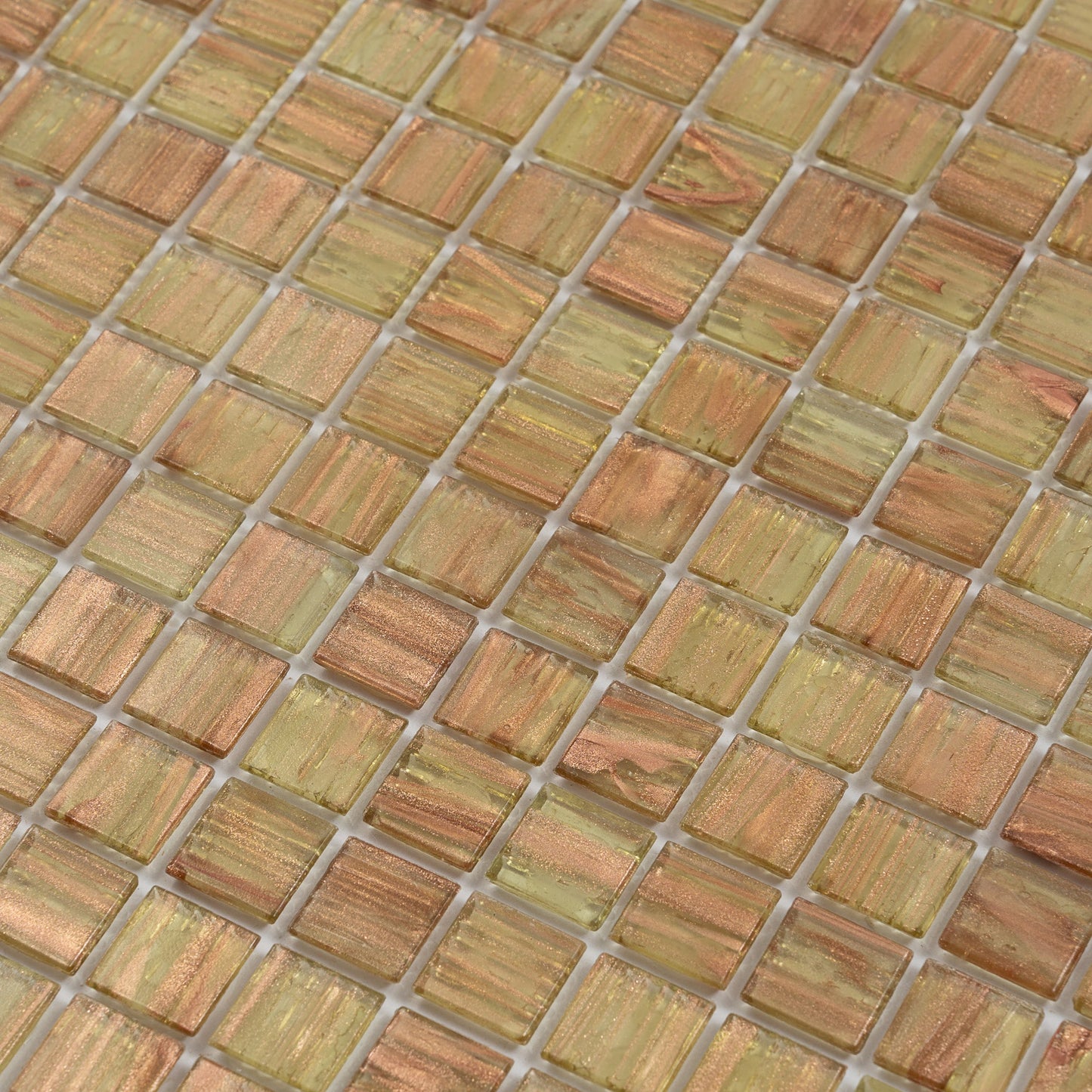 Tortilla Brown 12x12 Glossy Uniform Square Glass Mosaic Tile (20 pack, 20 sq ft/case) - Sample