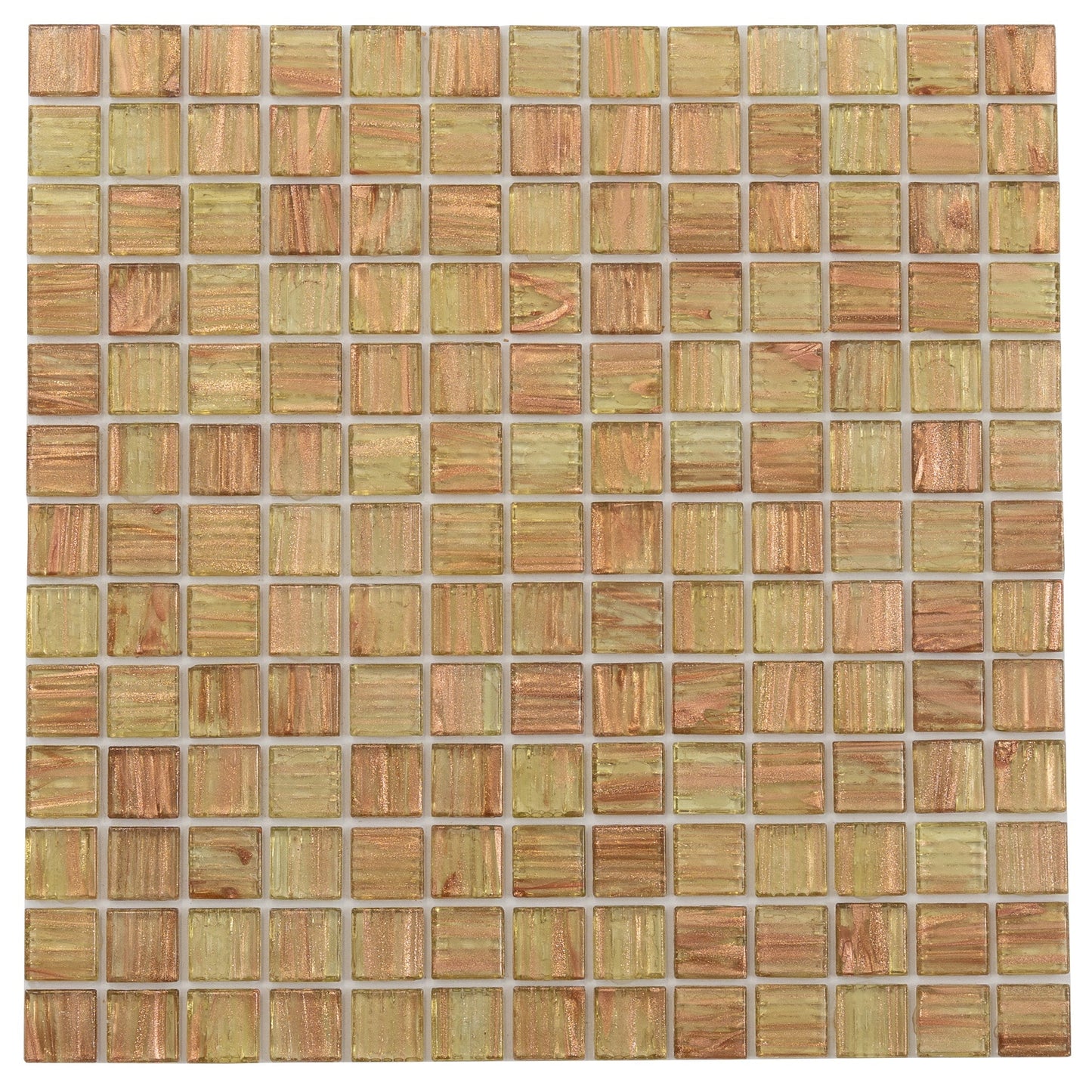 Tortilla Brown 12x12 Glossy Uniform Square Glass Mosaic Tile (20 pack, 20 sq ft/case)