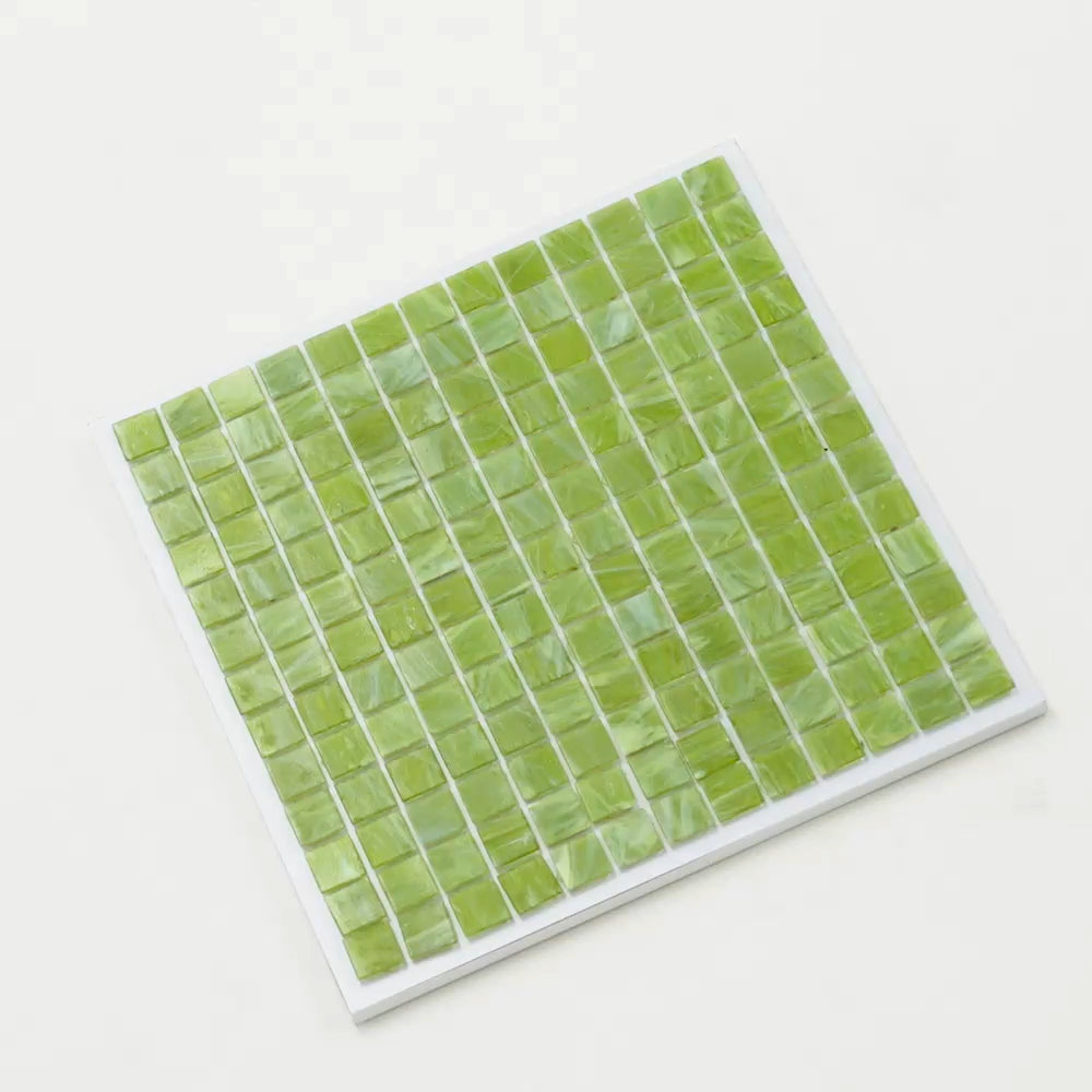 Green Lizard 12x12 Glossy Uniform Square Glass Mosaic Tile (20 pack, 20 sq ft/case)