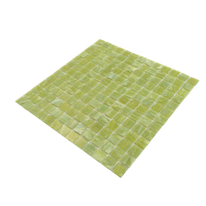 Green Lizard 12x12 Glossy Uniform Square Glass Mosaic Tile (20 pack, 20 sq ft/case)