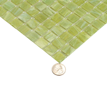 Green Lizard 12x12 Glossy Uniform Square Glass Mosaic Tile (20 pack, 20 sq ft/case)