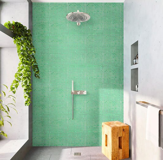 UFO Green 12x12 Glossy Uniform Square Glass Mosaic Tile (20 pack, 20 sq ft/case)