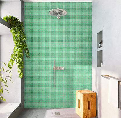 UFO Green 12x12 Glossy Uniform Square Glass Mosaic Tile (20 pack, 20 sq ft/case) - Sample