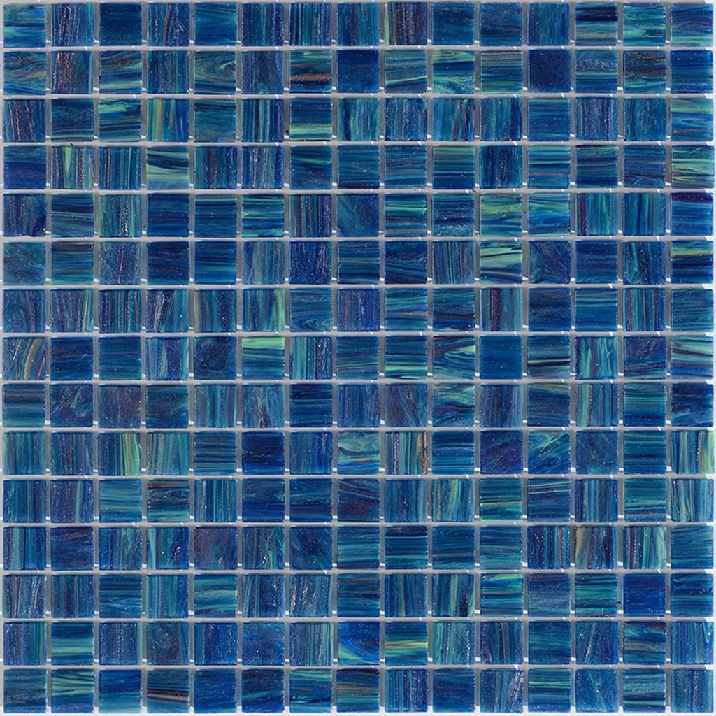 Deap Sea Blue 12x12 Glossy Uniform Square Glass Mosaic Tile (20 pack, 20 sq ft/case) - Sample