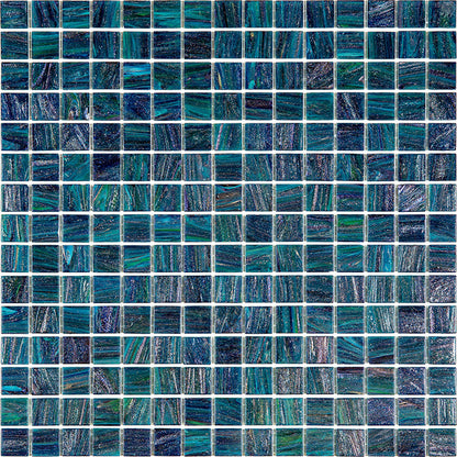 Pine Green 12x12 Glossy Uniform Square Glass Mosaic Tile (20 pack, 20 sq ft/case)