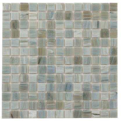 Pearl Blue 12x12 Glossy Uniform Square Glass Mosaic Tile (20 pack, 20 sq ft/case) - Sample