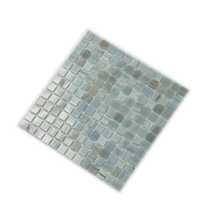 Pearl Blue 12x12 Glossy Uniform Square Glass Mosaic Tile (20 pack, 20 sq ft/case) - Sample