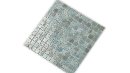 Pearl Blue 12x12 Glossy Uniform Square Glass Mosaic Tile (20 pack, 20 sq ft/case) - Sample