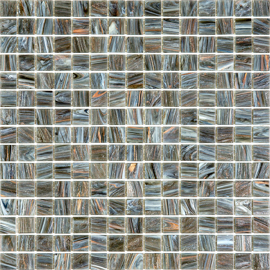 Cosmic Gray 12x12 Glossy Uniform Square Glass Mosaic Tile (20 pack, 20 sq ft/case)