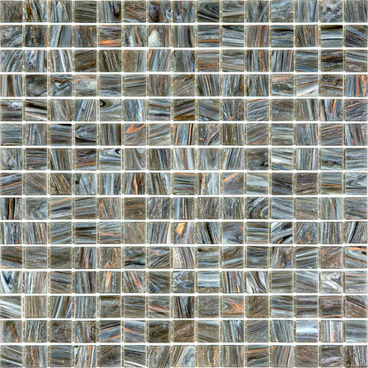 Cosmic Gray 12x12 Glossy Uniform Square Glass Mosaic Tile (20 pack, 20 sq ft/case) - Sample