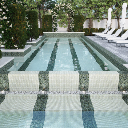 Pastel Gray 12x12 Glossy Uniform Square Glass Mosaic Tile (20 pack, 20 sq ft/case)
