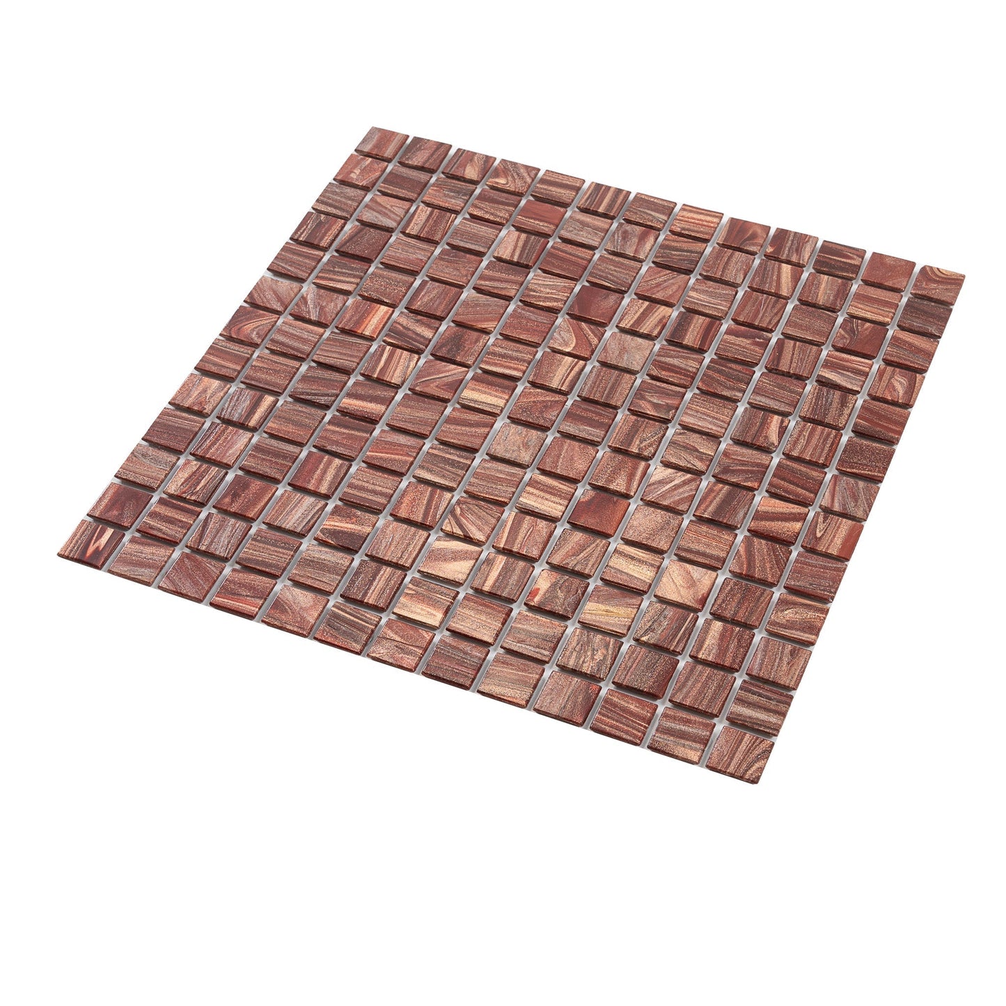 Fire Brick Red 12x12 Glossy Uniform Square Glass Mosaic Tile (20 pack, 20 sq ft/case) - Sample