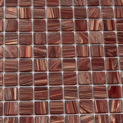 Fire Brick Red 12x12 Glossy Uniform Square Glass Mosaic Tile (20 pack, 20 sq ft/case)