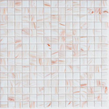 Coconut White 12x12 Glossy Uniform Square Glass Mosaic Tile (20 pack, 20 sq ft/case) - Sample