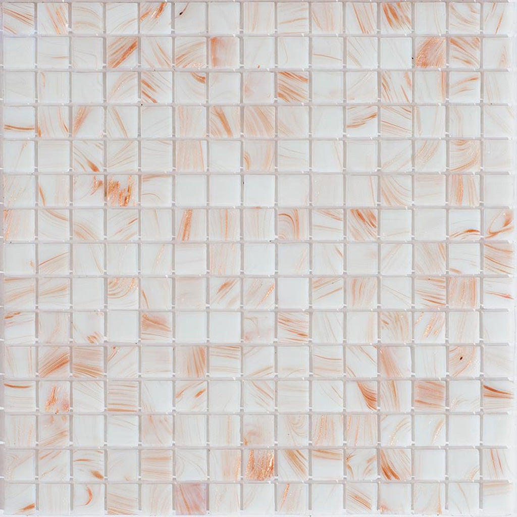 Bone White 12x12 Glossy Uniform Square Glass Mosaic Tile (20 pack, 20 sq ft/case)