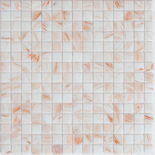 Bone White 12x12 Glossy Uniform Square Glass Mosaic Tile (20 pack, 20 sq ft/case)