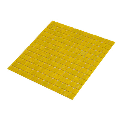 Canary Yellow 12x12 Glossy Uniform Square Glass Mosaic Tile (20 pack, 20 sq ft/case)