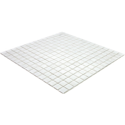 White Dove 12x12 Glossy Uniform Square Glass Mosaic Tile (20 pack, 20 sq ft/case) - Sample
