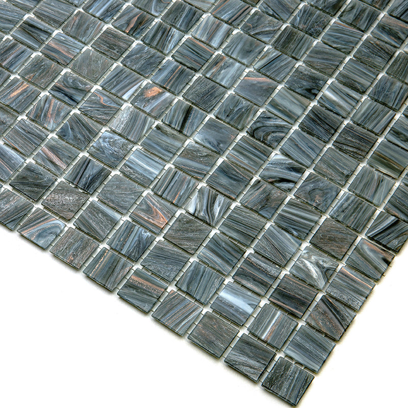 Cosmic Gray 12x12 Glossy Uniform Square Glass Mosaic Tile (20 pack, 20 sq ft/case)