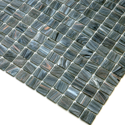 Cosmic Gray 12x12 Glossy Uniform Square Glass Mosaic Tile (20 pack, 20 sq ft/case)