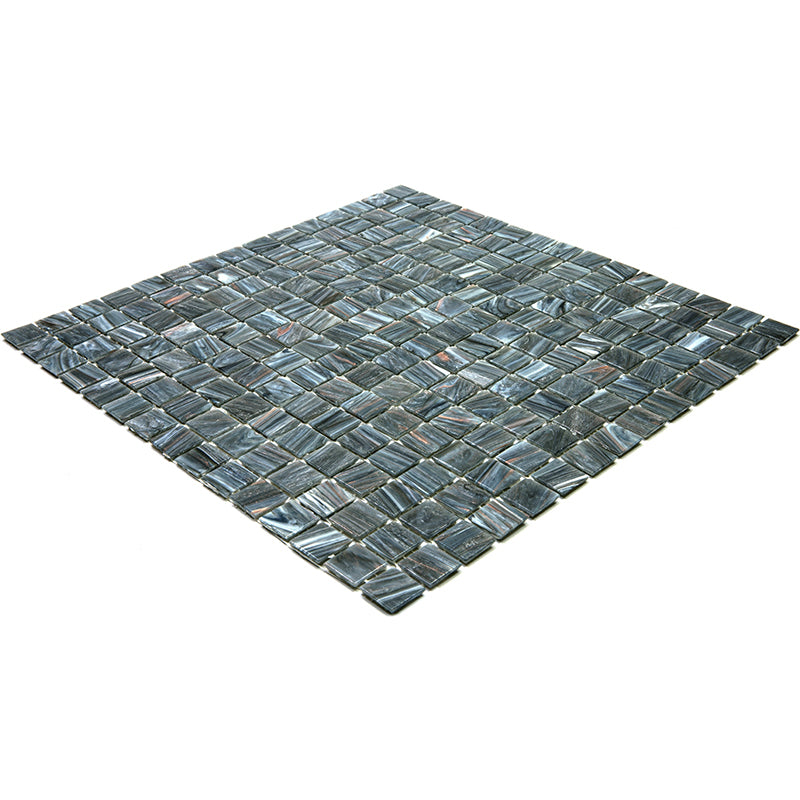 Cosmic Gray 12x12 Glossy Uniform Square Glass Mosaic Tile (20 pack, 20 sq ft/case)