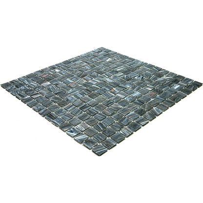 Cosmic Gray 12x12 Glossy Uniform Square Glass Mosaic Tile (20 pack, 20 sq ft/case) - Sample