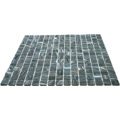 Cosmic Gray 12x12 Glossy Uniform Square Glass Mosaic Tile (20 pack, 20 sq ft/case)