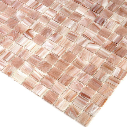 Linen Beige 12x12 Glossy Uniform Square Glass Mosaic Tile (20 pack, 20 sq ft/case)