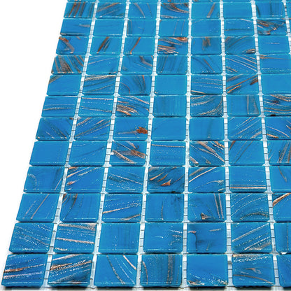 Rich Electric Blue 12x12 Glossy Uniform Square Glass Mosaic Tile (20 pack, 20 sq ft/case)
