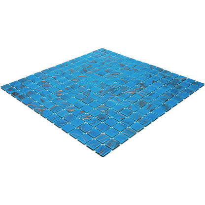 Rich Electric Blue 12x12 Glossy Uniform Square Glass Mosaic Tile (20 pack, 20 sq ft/case) - Sample
