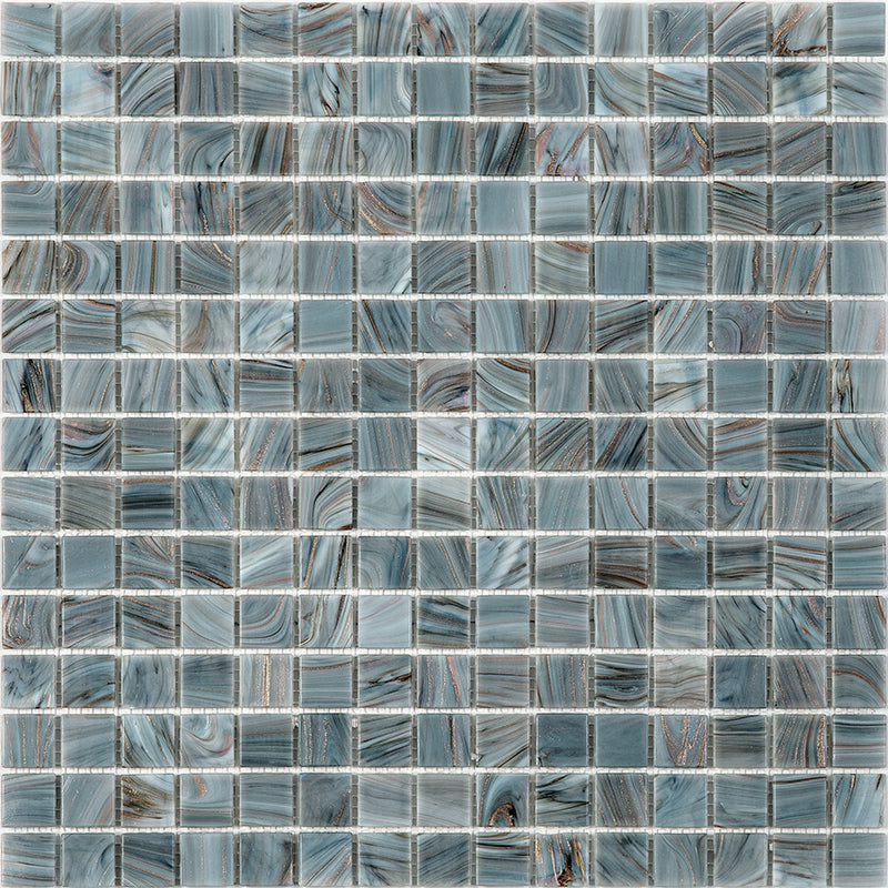 Templeton Gray 12x12 Glossy Uniform Square Glass Mosaic Tile (20 pack, 20 sq ft/case) - Sample