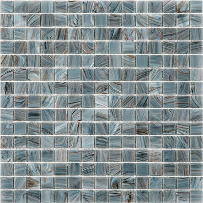 Templeton Gray 12x12 Glossy Uniform Square Glass Mosaic Tile (20 pack, 20 sq ft/case) - Sample