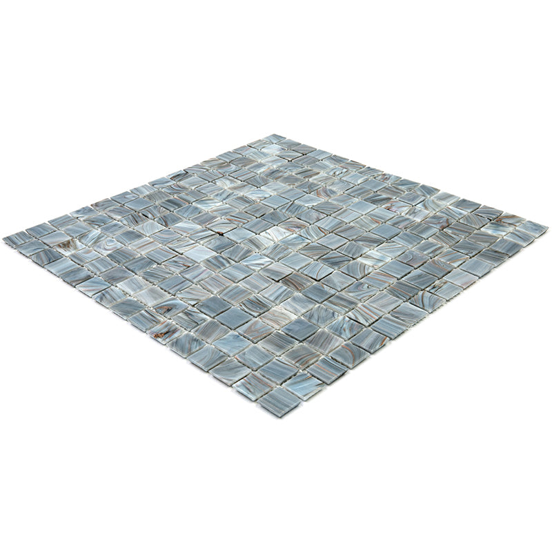 Templeton Gray 12x12 Glossy Uniform Square Glass Mosaic Tile (20 pack, 20 sq ft/case)