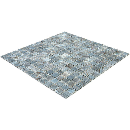 Templeton Gray 12x12 Glossy Uniform Square Glass Mosaic Tile (20 pack, 20 sq ft/case) - Sample