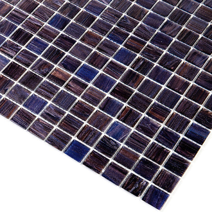 Deep Indigo Blue 12x12 Glossy Uniform Square Glass Mosaic Tile (20 pack, 20 sq ft/case)