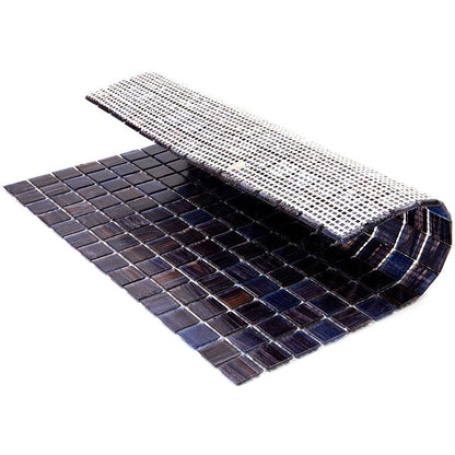 Deep Indigo Blue 12x12 Glossy Uniform Square Glass Mosaic Tile (20 pack, 20 sq ft/case)