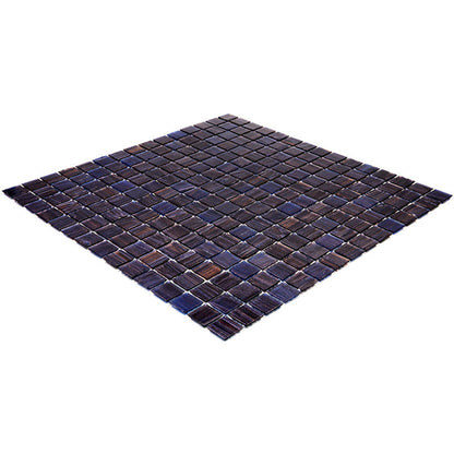 Deep Indigo Blue 12x12 Glossy Uniform Square Glass Mosaic Tile (20 pack, 20 sq ft/case) - Sample